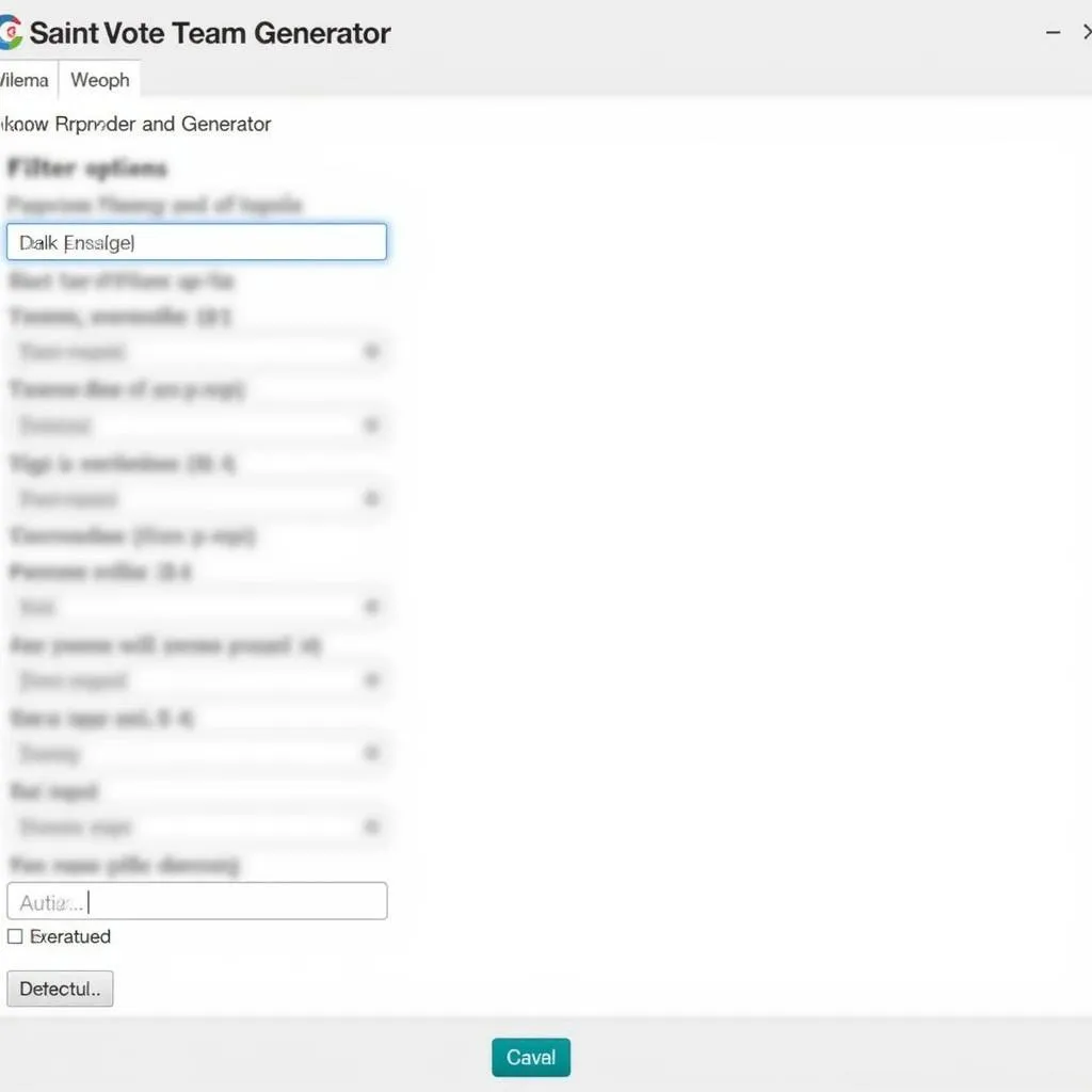 FC 24 Random Team Generator Interface