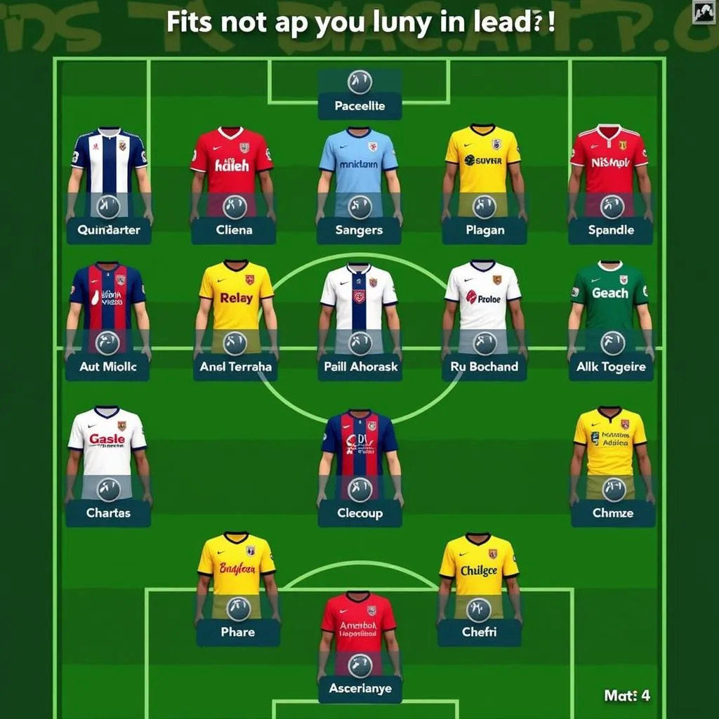 FC 24 Randomly Generated Team Lineup