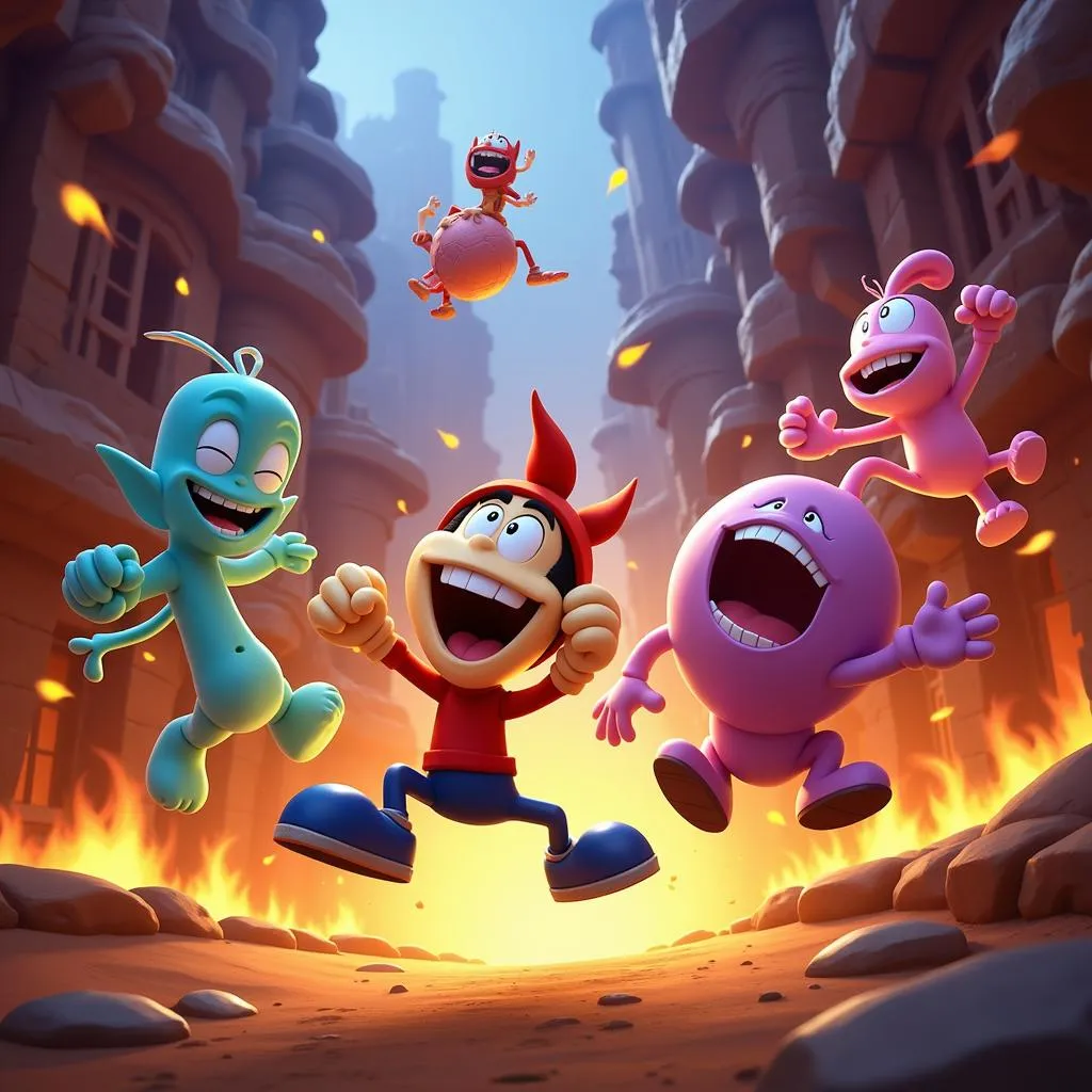 Rayman Legends multiplayer gameplay