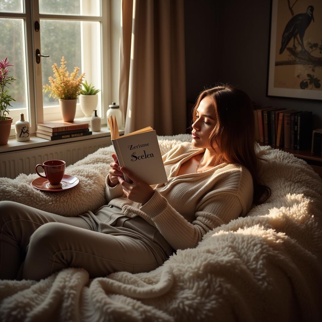 Reading Zerrisene Seelen in a Cozy Setting