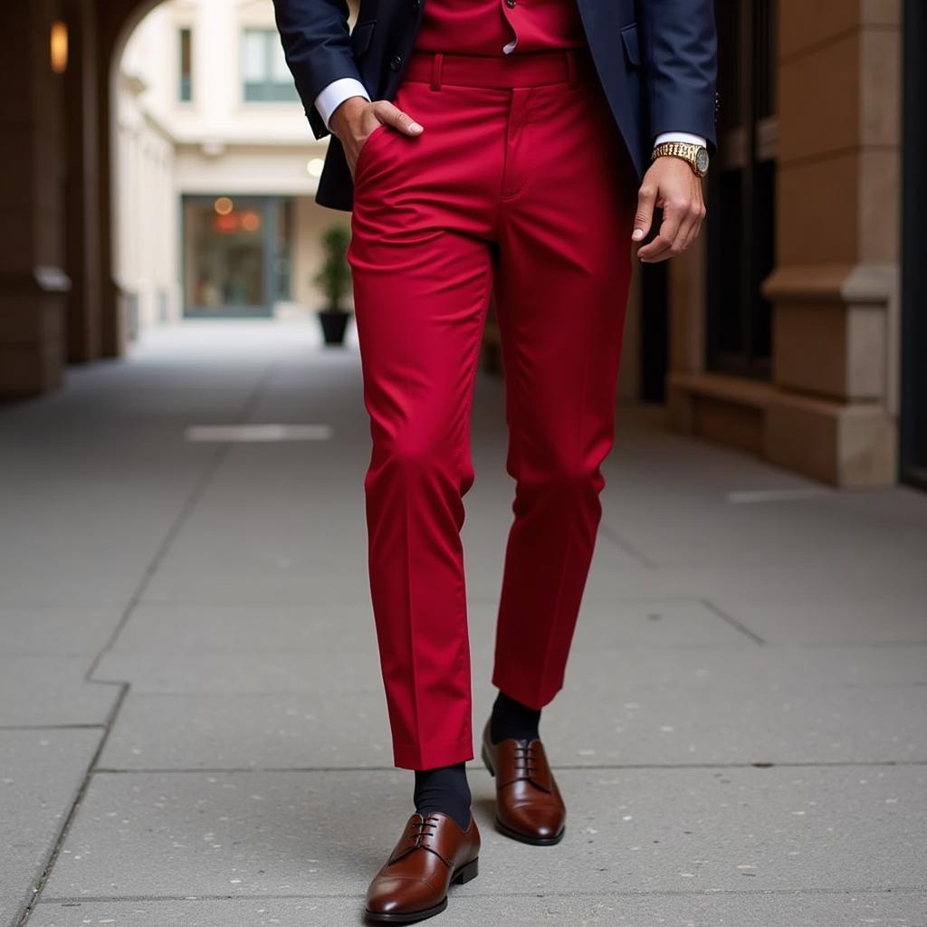 Red Romper Male Formal Styling Inspiration