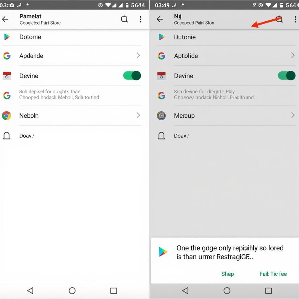 Reinstalling a DM application on an Android phone