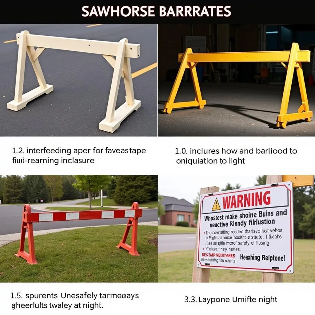 Safety Features of Sawhorse Barricades