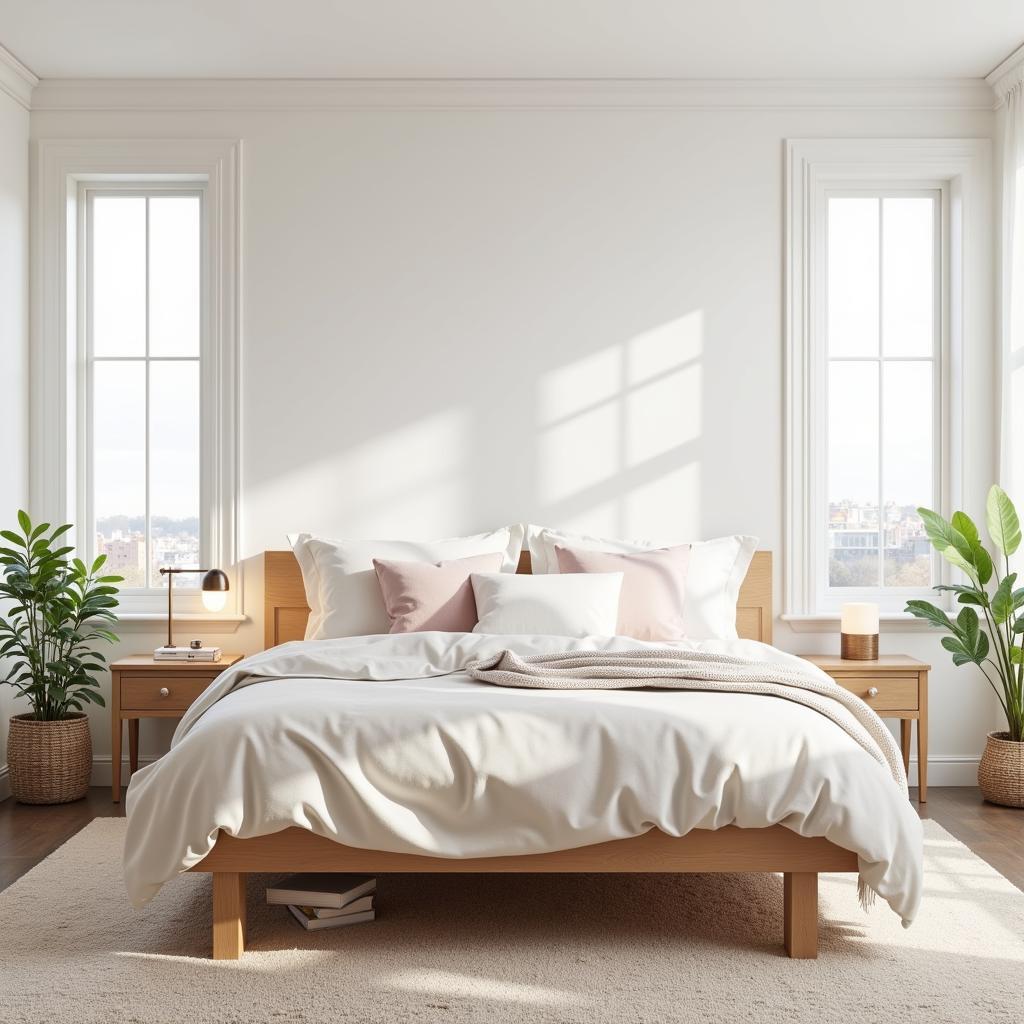 Scandinavian Bedroom with Natural Light