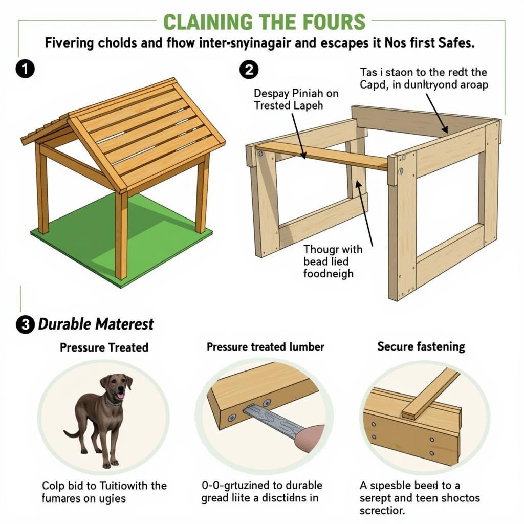 Building a Secure Dog Porch: Focus on sturdy materials and safe construction techniques.