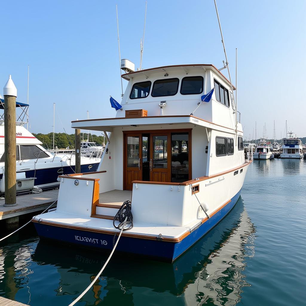 Secured Houseboat at New Location