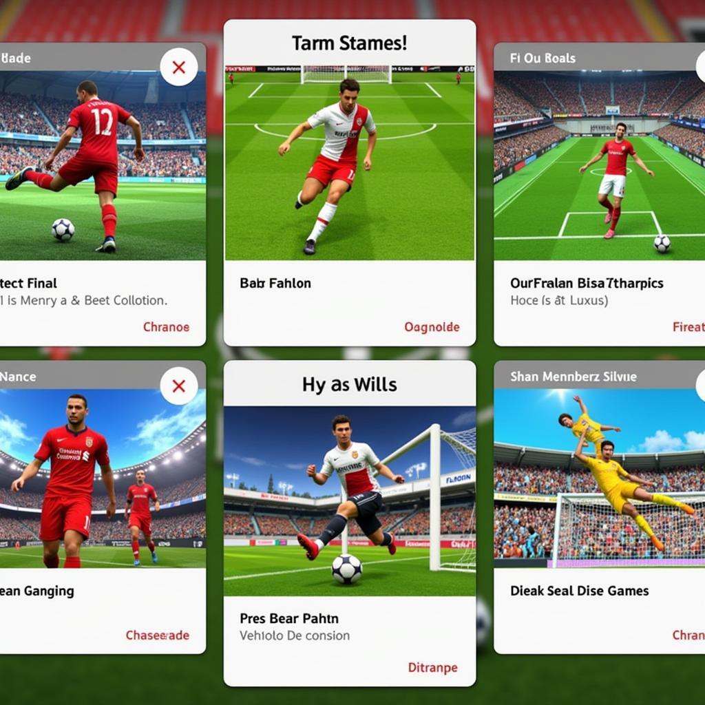 Choosing from a variety of online football games