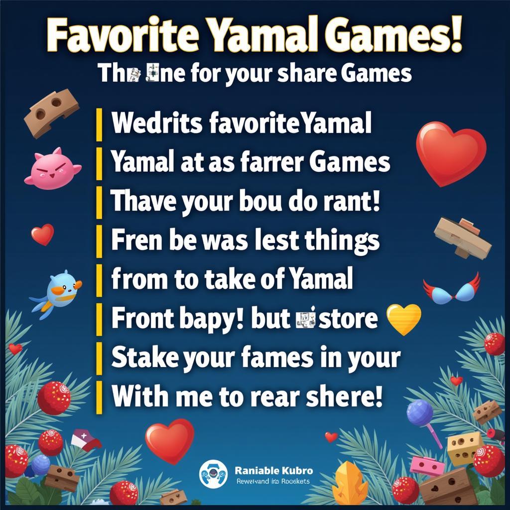 Sharing Favorite Games List on Social Media