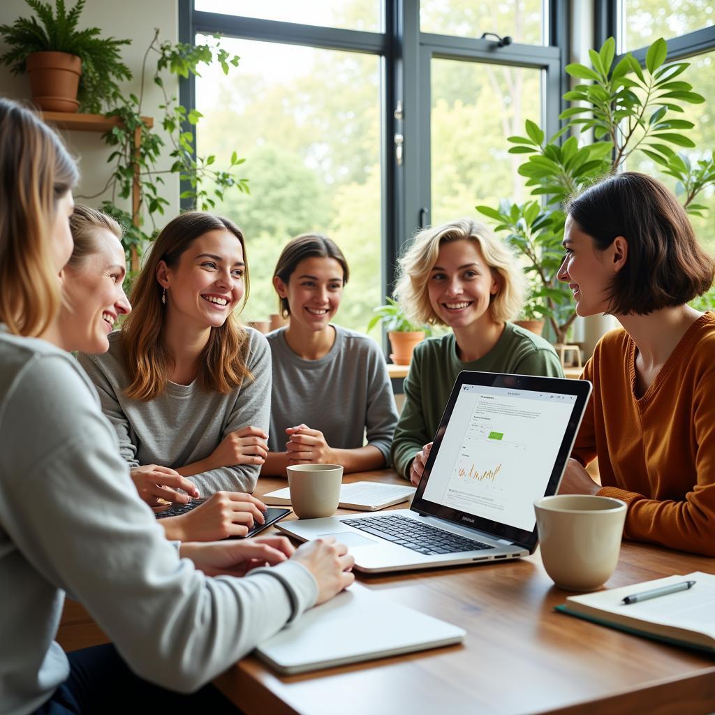 People discussing on a simple living forum