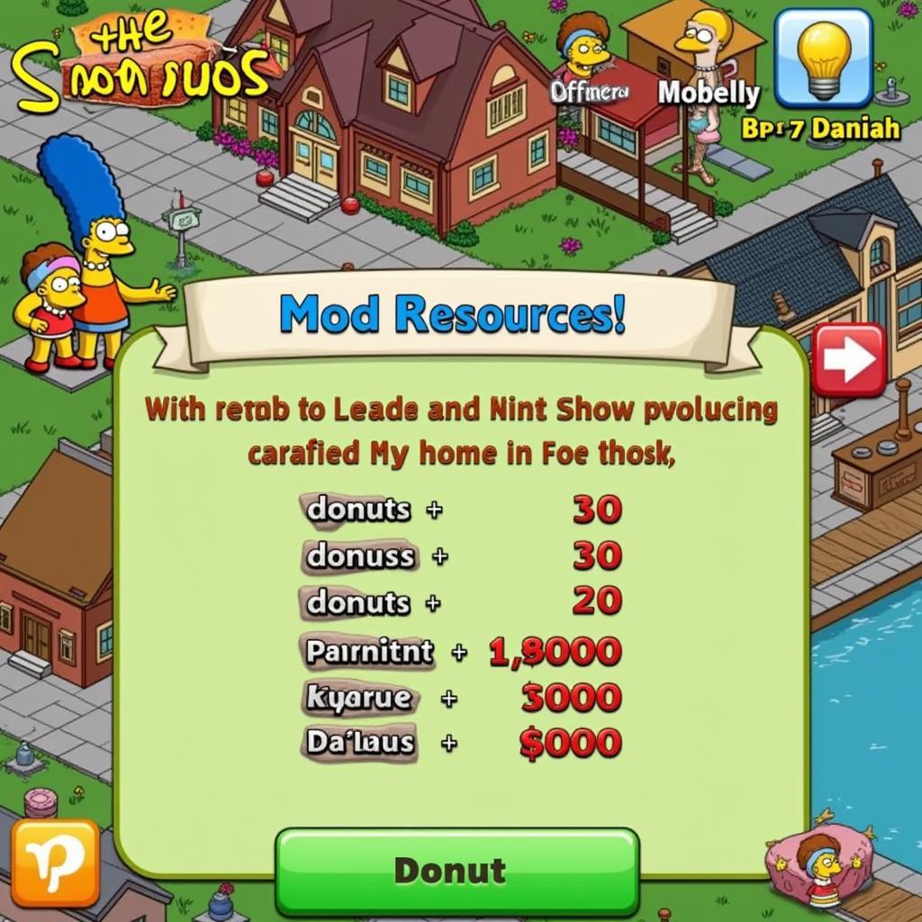 Simpsons Tapped Out APK Mod Unlimited Donuts