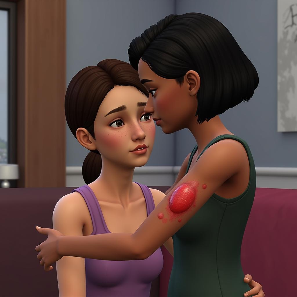 Sims 4 Bruises CC for Enhanced Storytelling