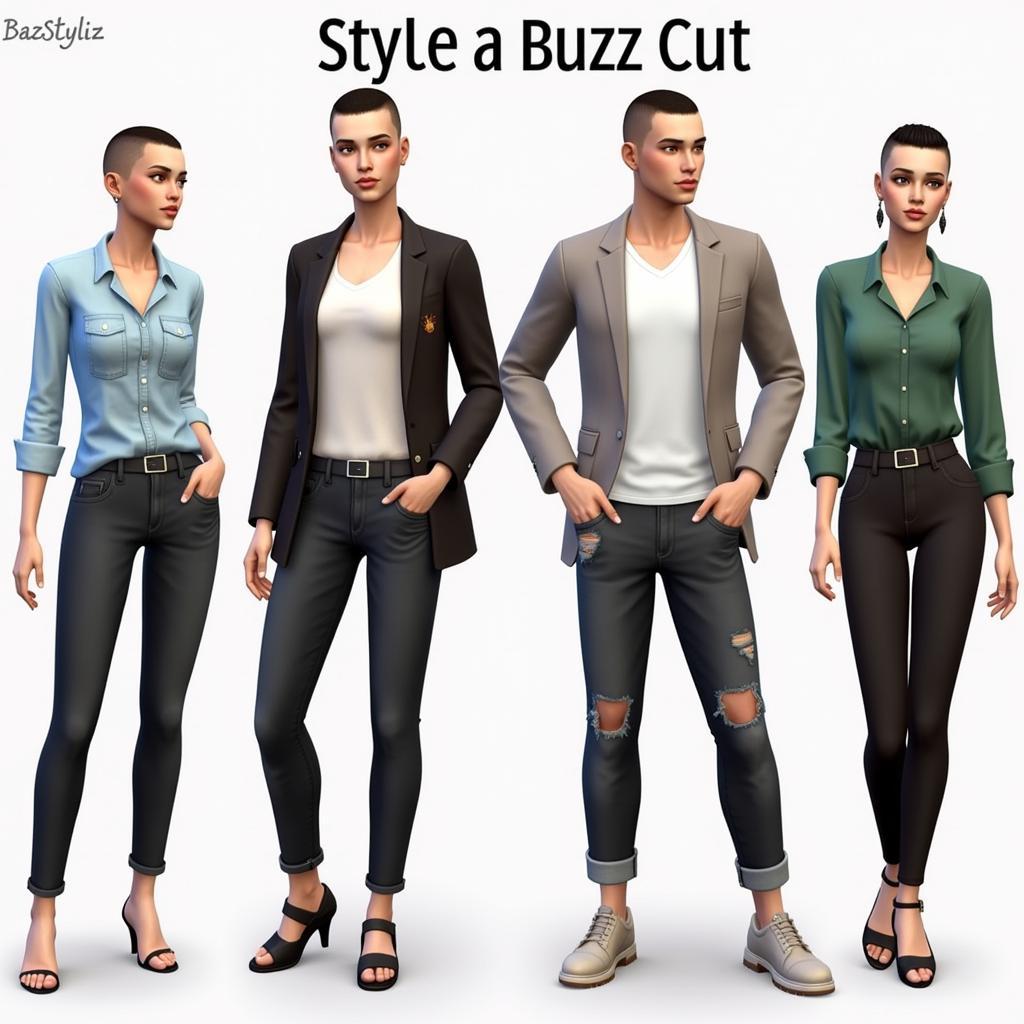 Sims 4 Buzz Cut CC Styling Tips