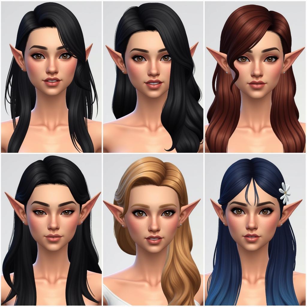 Sims 4 Fantasy Ear Presets for Elves and Fairies