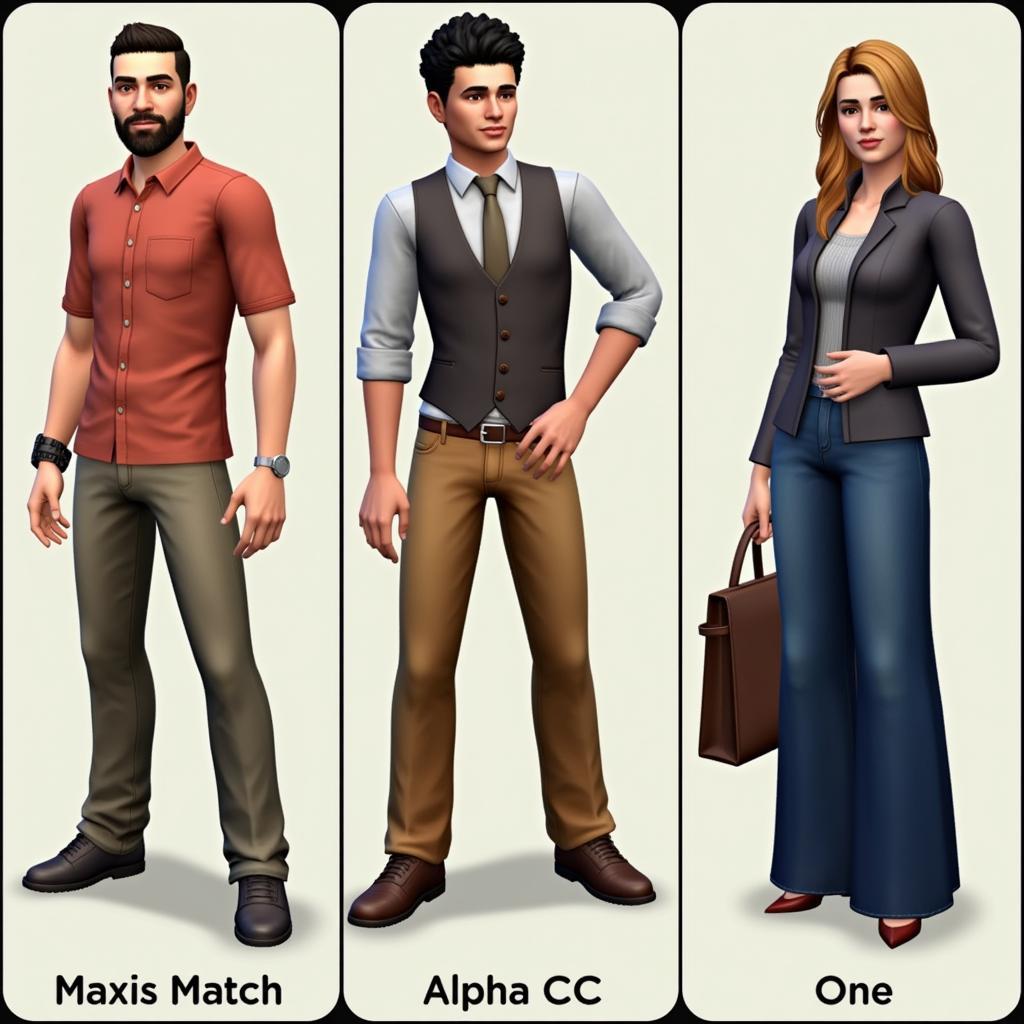 Examples of stunning Sims 4 townie makeovers