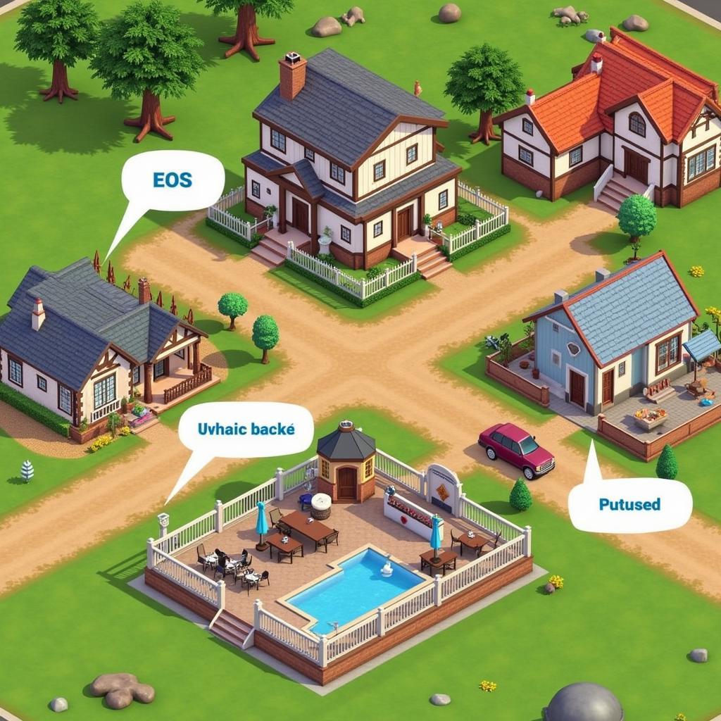 Sims Freeplay Town View