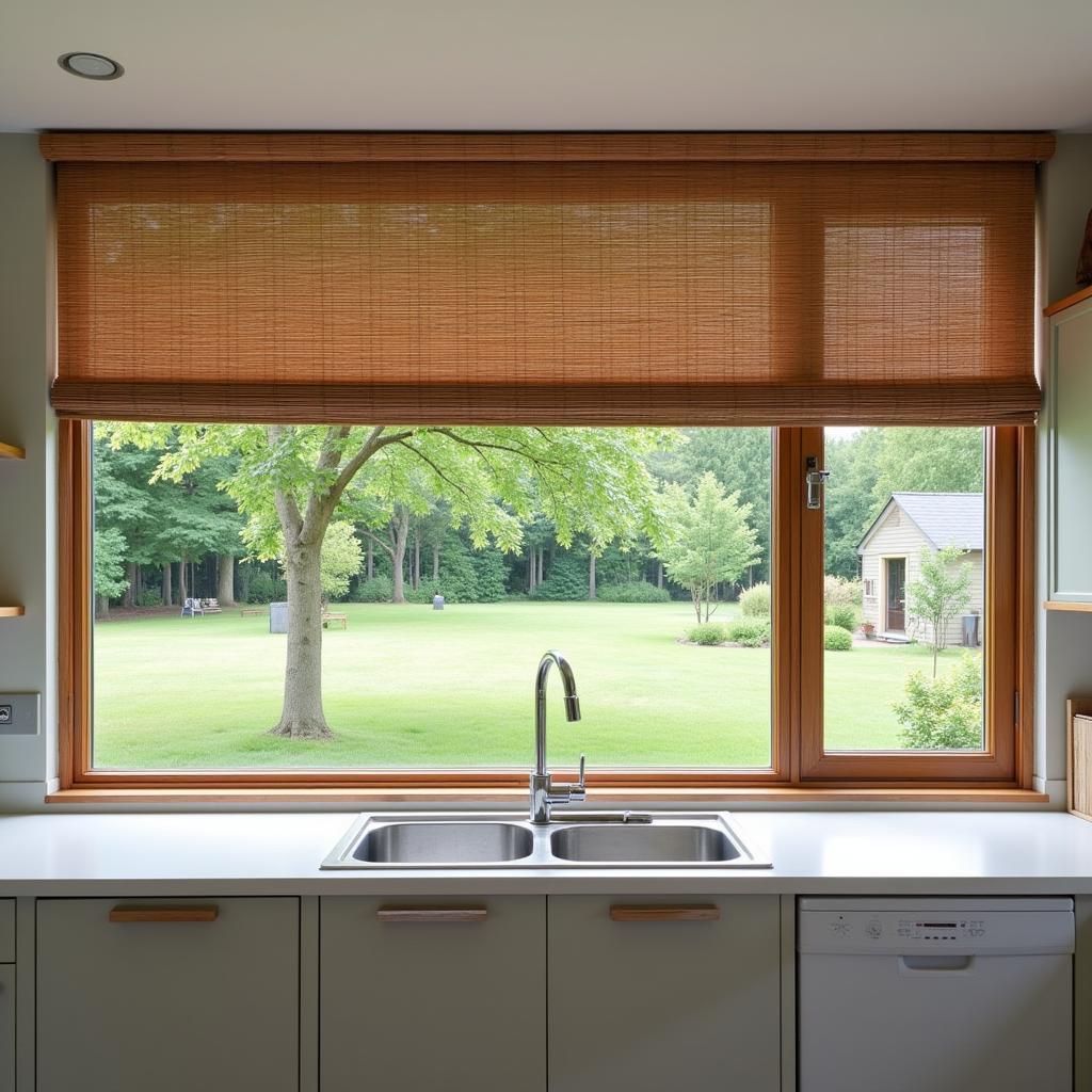 Snap-in blinds for kitchen window