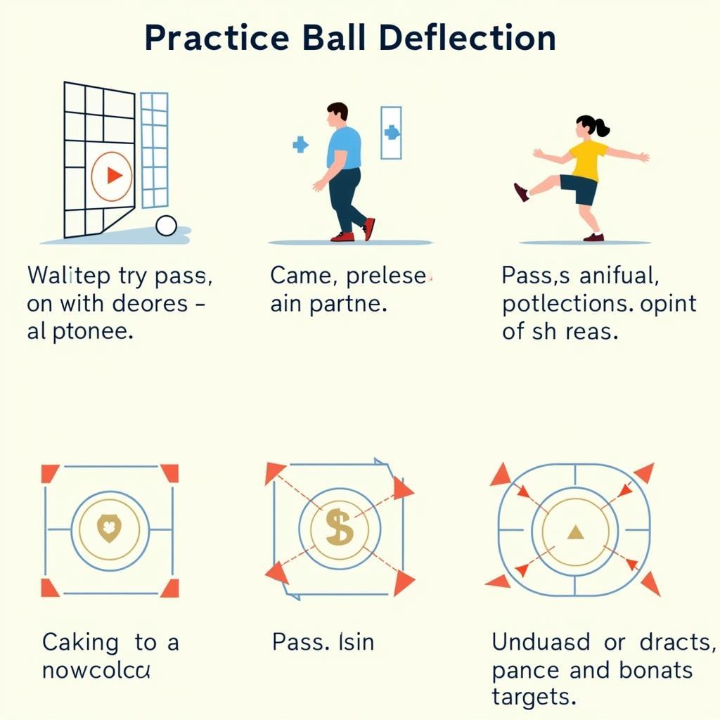 Soccer Ball Deflection Practice Drills