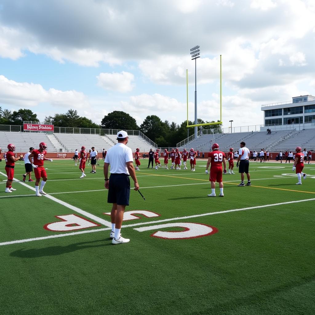 Football Special Teams Unit Practice