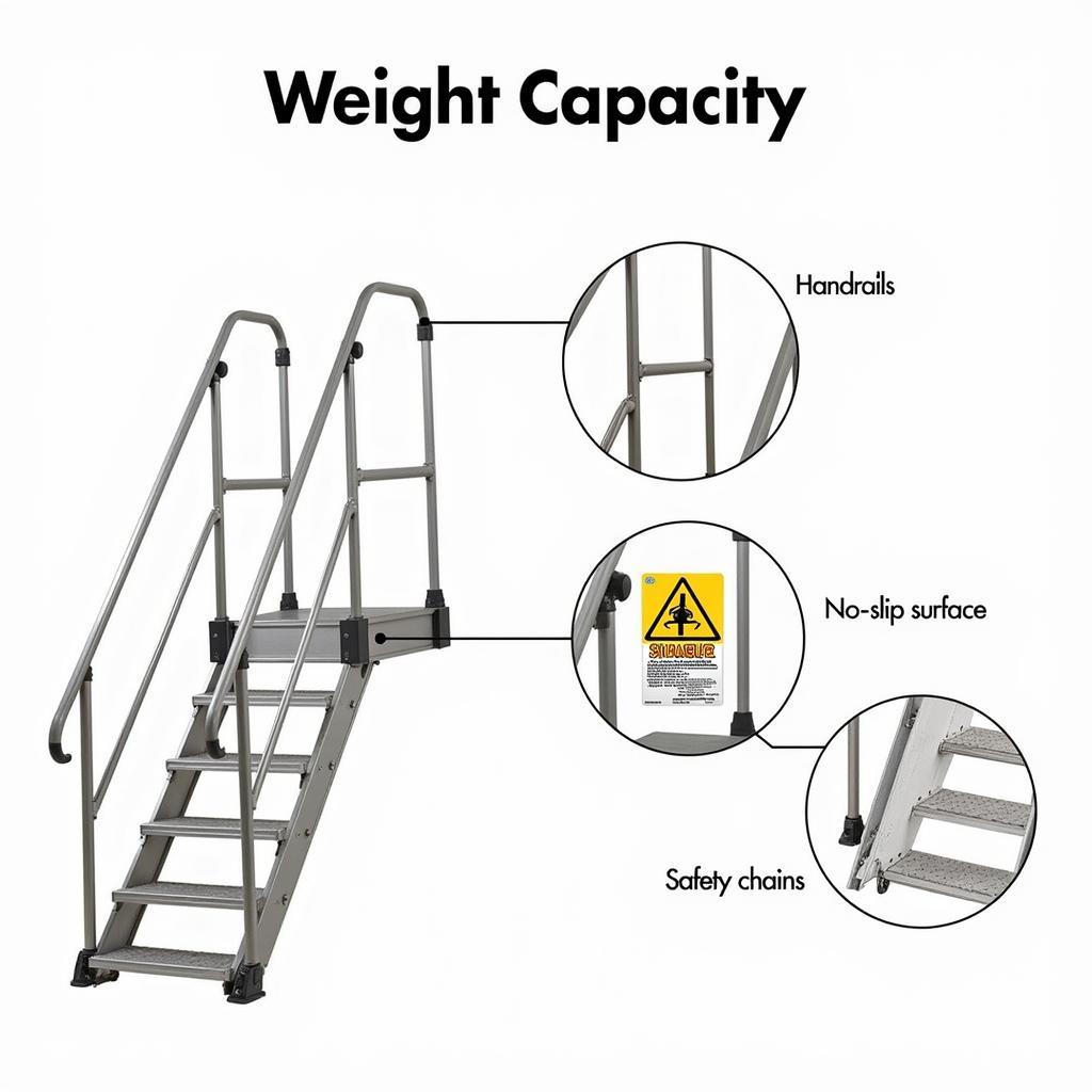 Stair Ladder Platform Weight Capacity and Safety Features