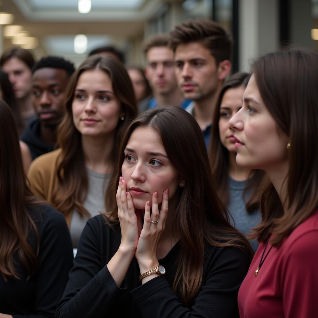 Students Gathering for Support After Loss