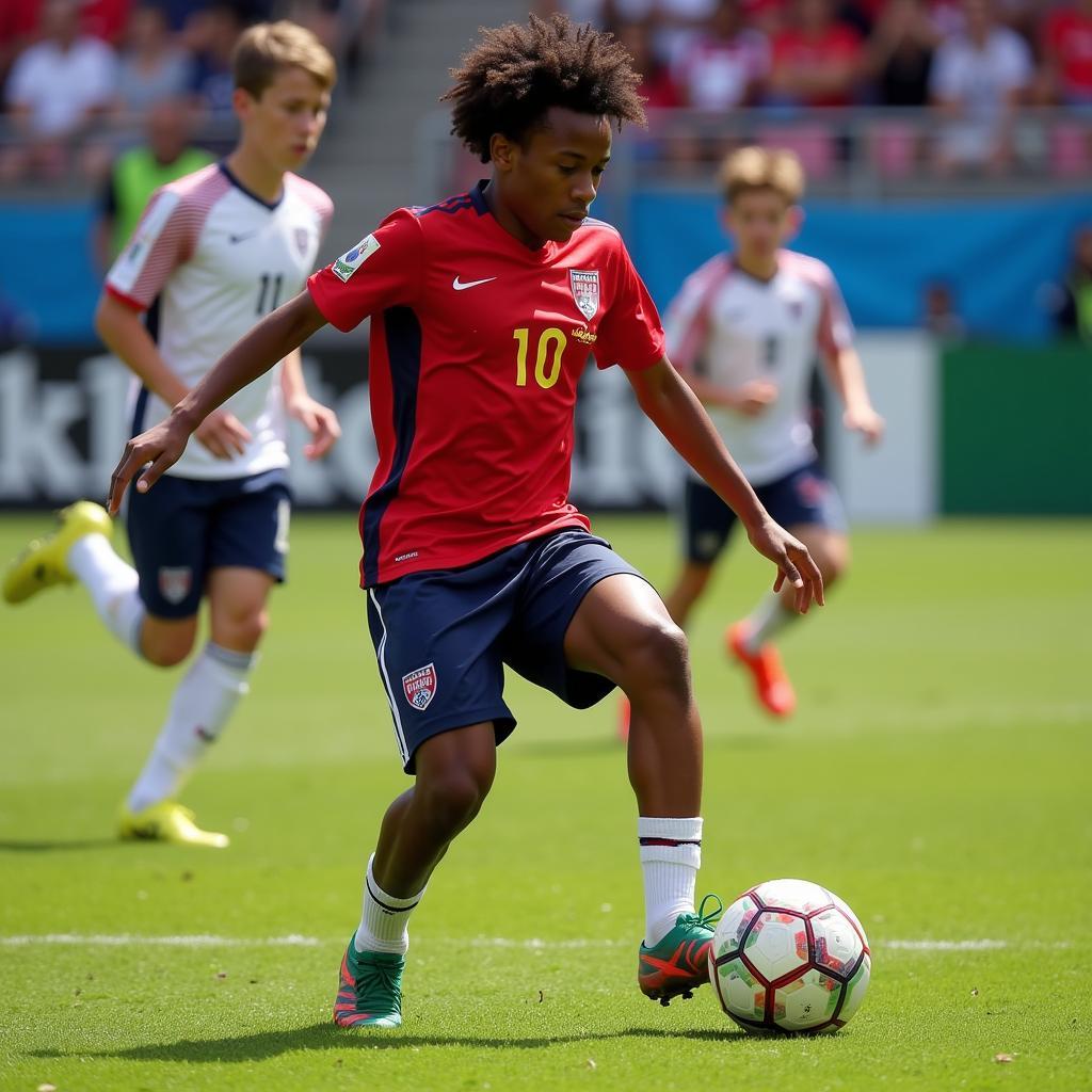 Tahir Reid-Brown in Action at the Youth Academy