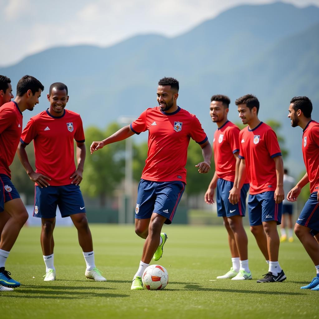 Team Libertad training session