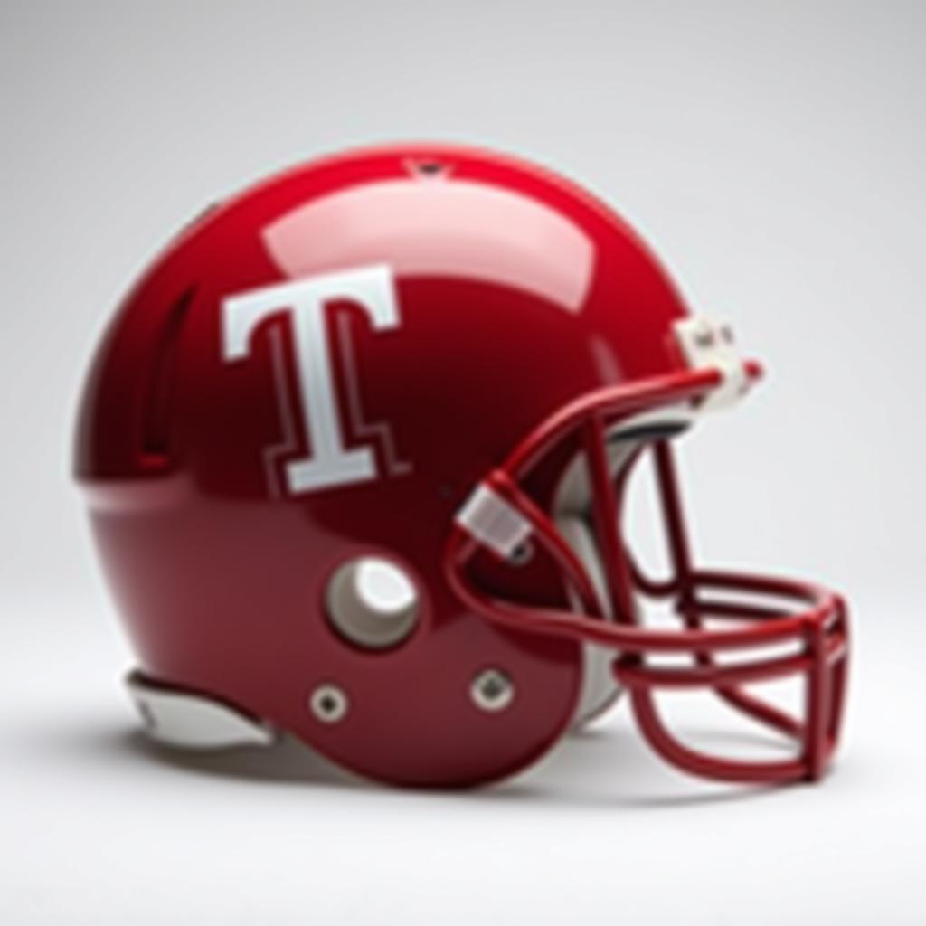 Temple University Football Helmet - Early Years Design