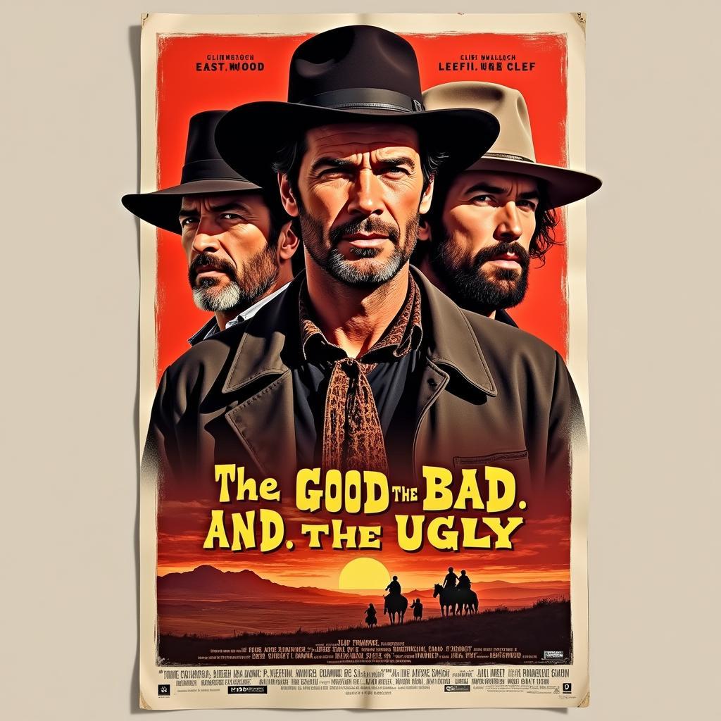 Original movie poster of The Good, the Bad and the Ugly