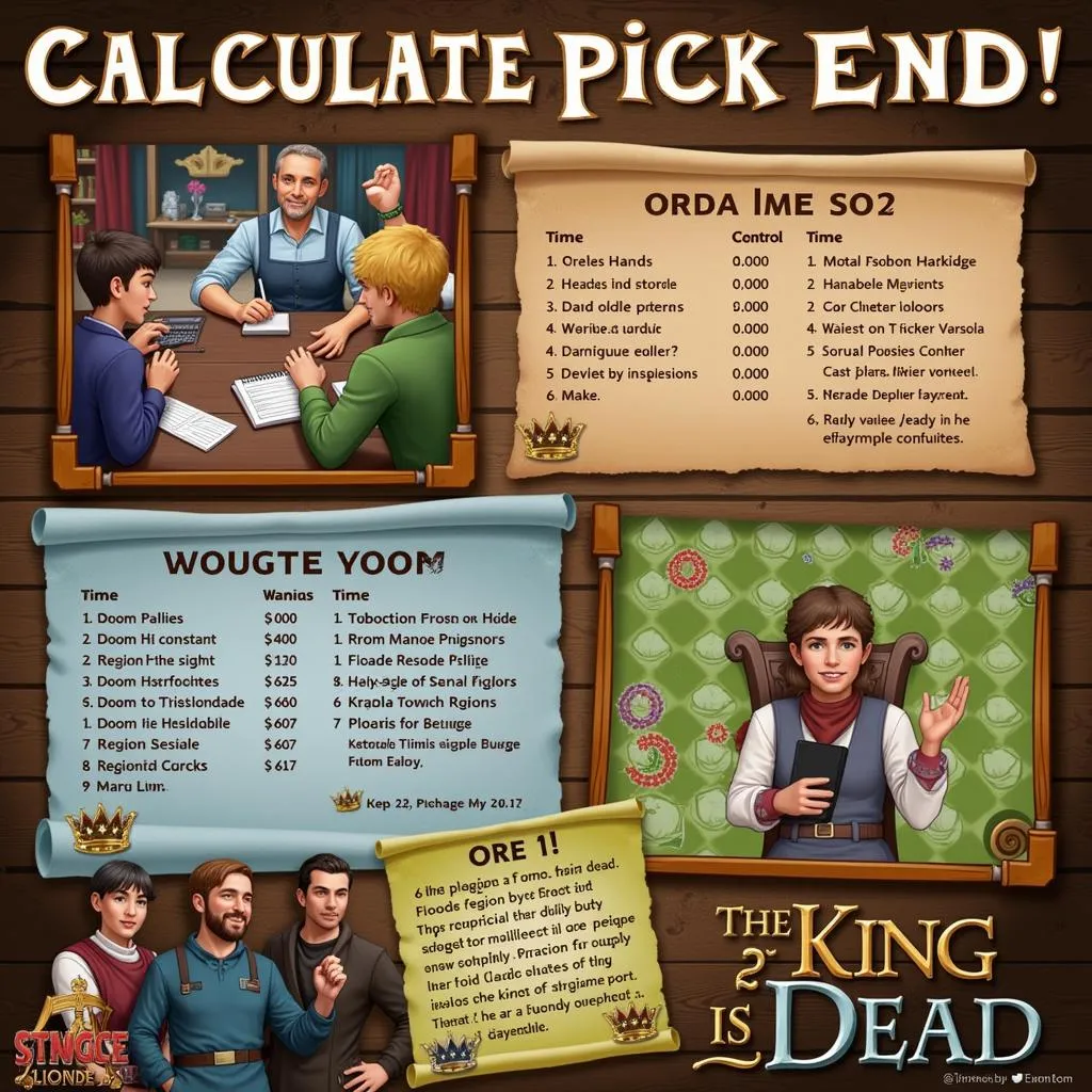 Calculating scores at the end of The King is Dead