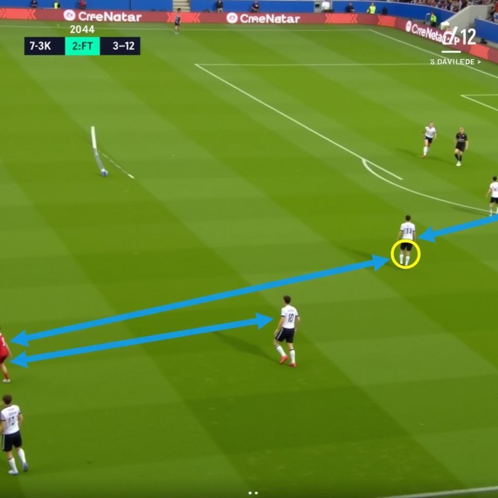 Timo Werner positioned strategically in a 4-3-3 formation in FIFA 23