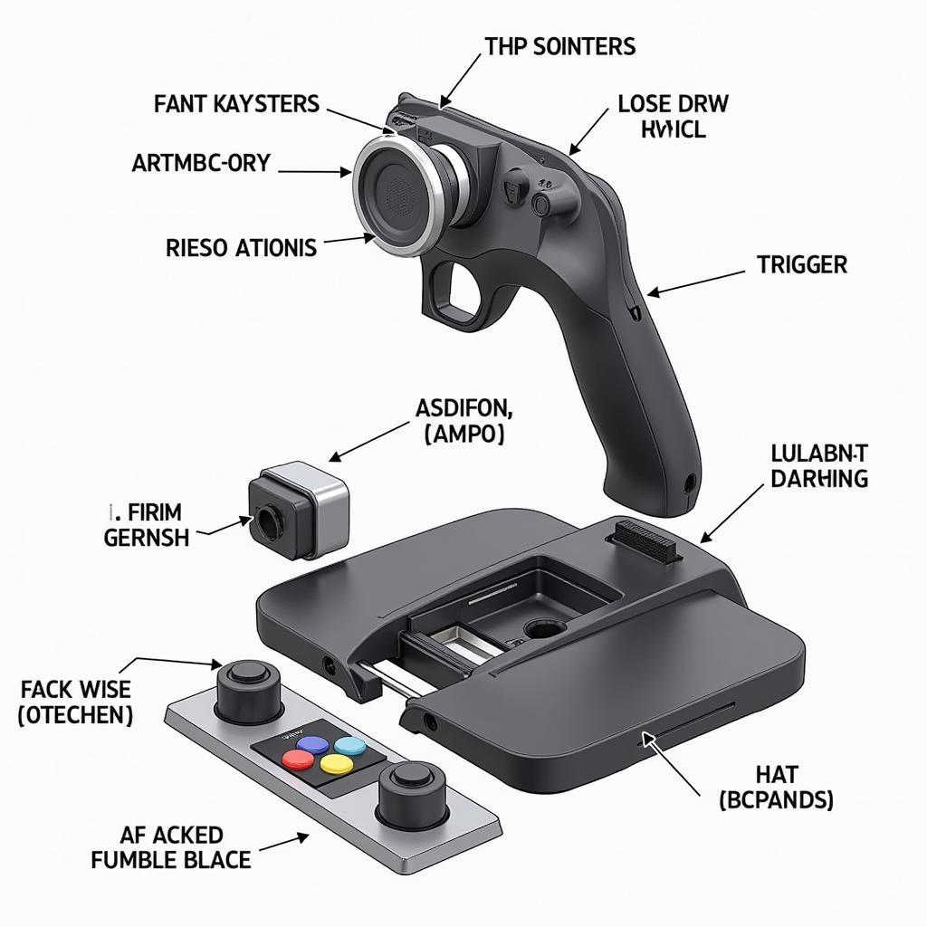 Components of the TM Warthog stick