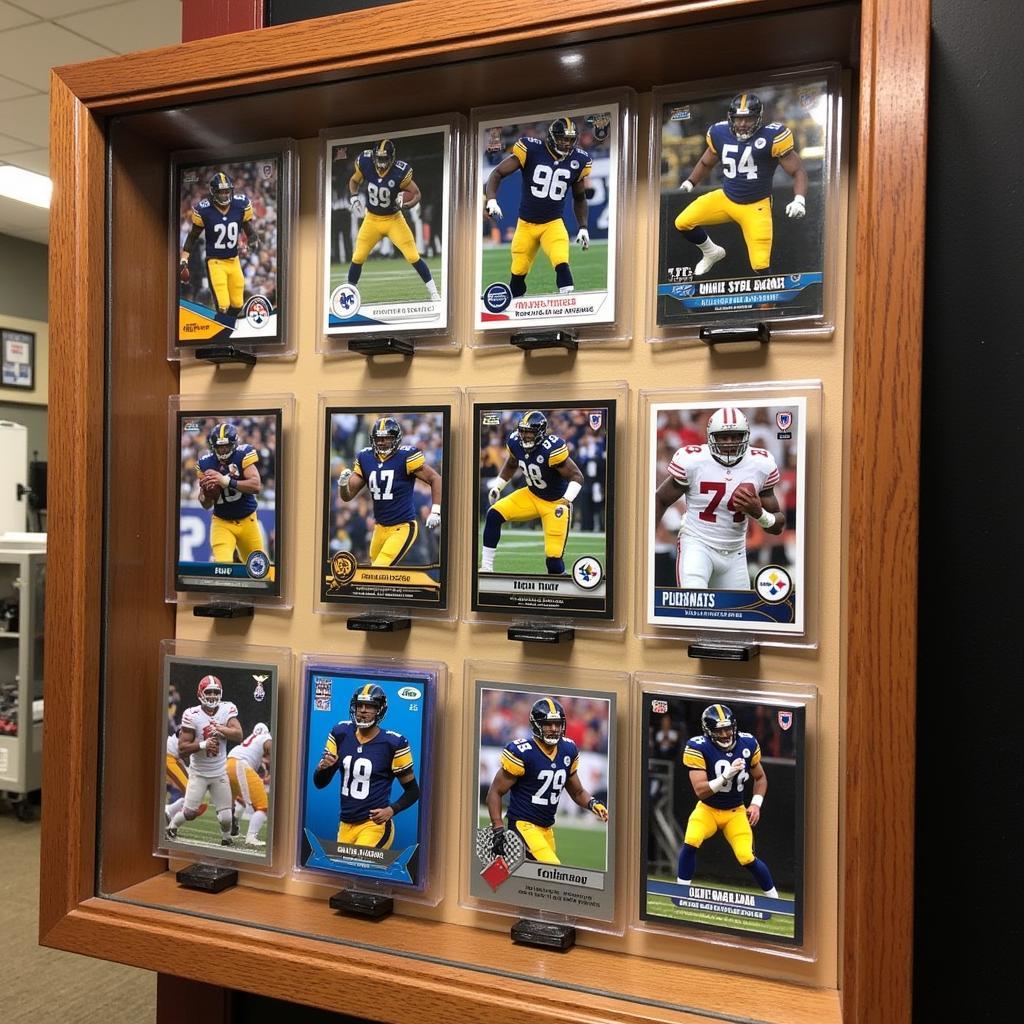 Troy Polamalu Card Collection Display