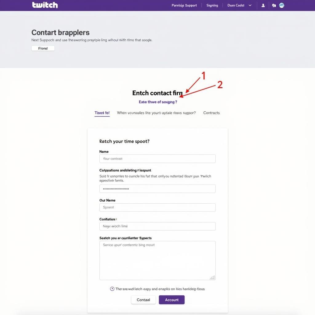 Contacting Twitch Support