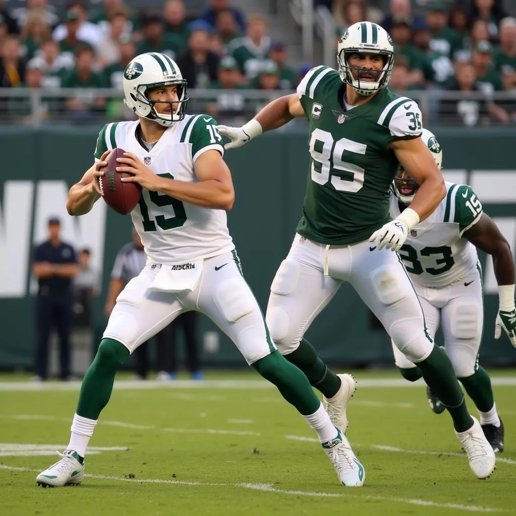 Tyler Boyd showcasing his route-running skills during a Jets game