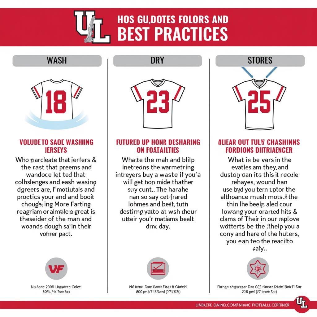 Caring for Your UL Lafayette Football Jersey