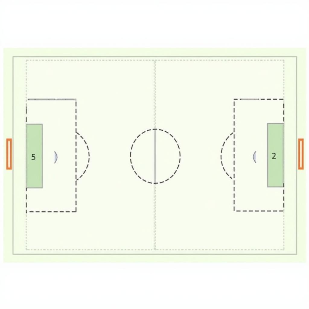 Effective utilization of a blank football pitch template to enhance football strategies.