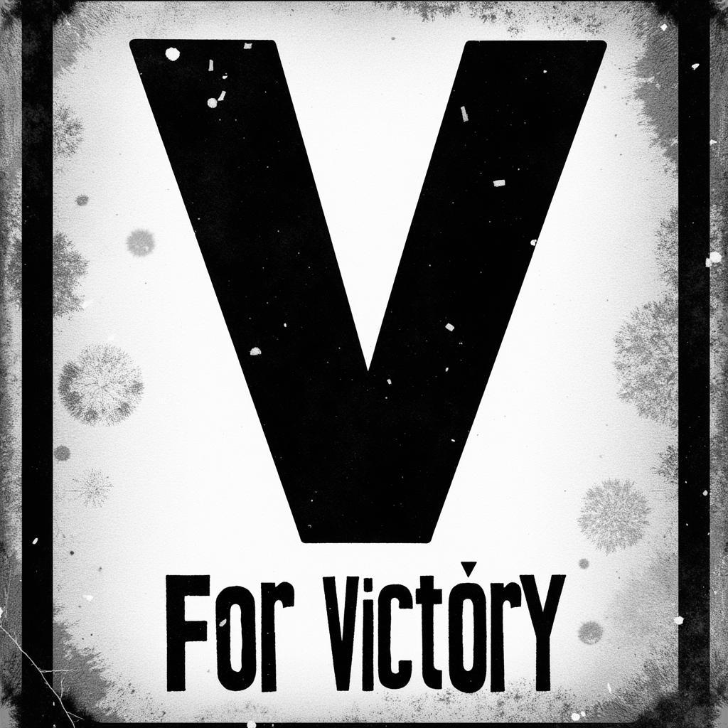 World War II "V for Victory" poster