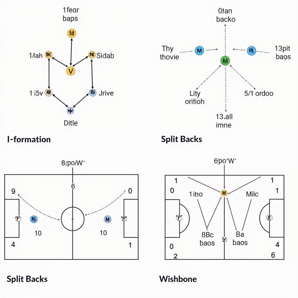 Veer Offense Formations and Variations Diagram