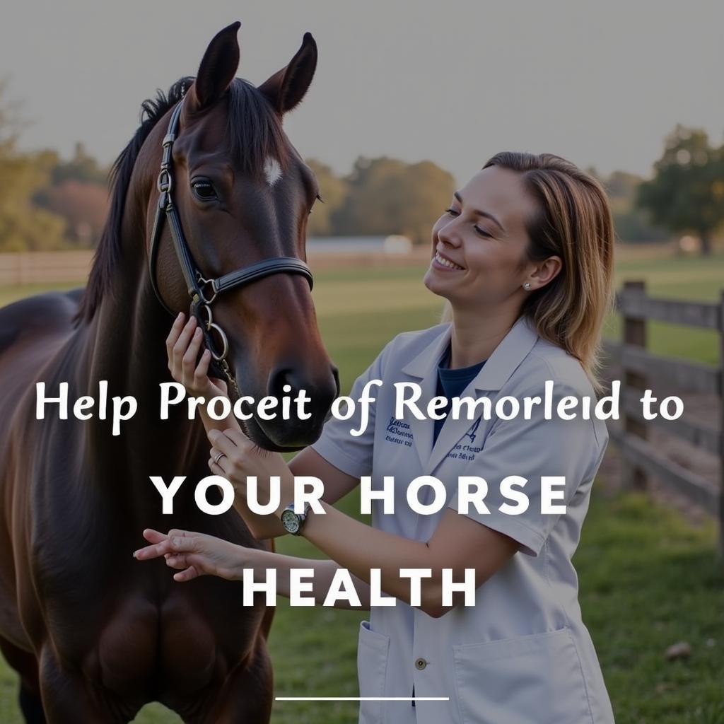 Veterinarian Checking Horse's Health