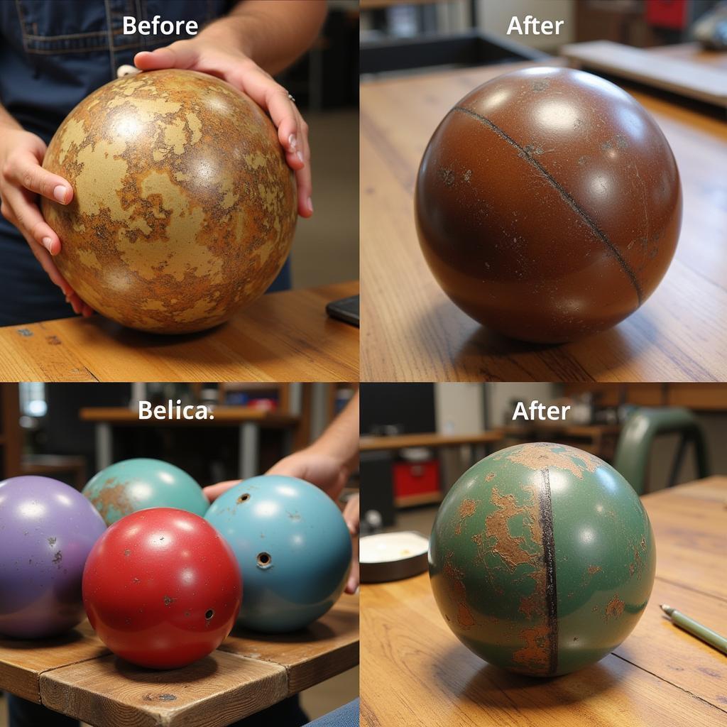 Vintage Bowling Ball Restoration