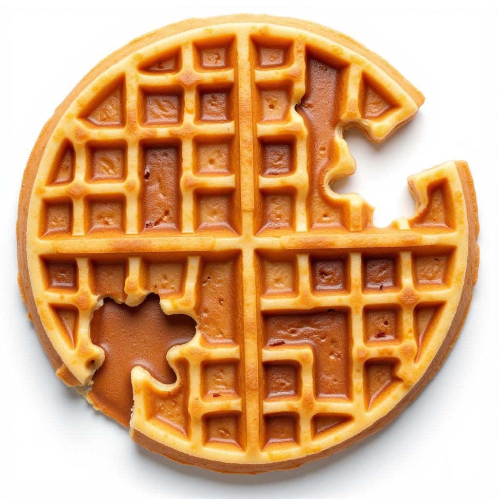 Waffle puzzle with missing pieces