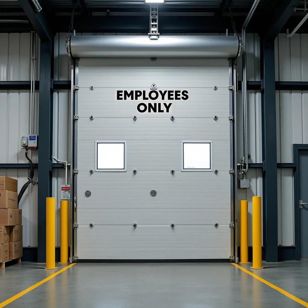 Warehouse Employees Only Door