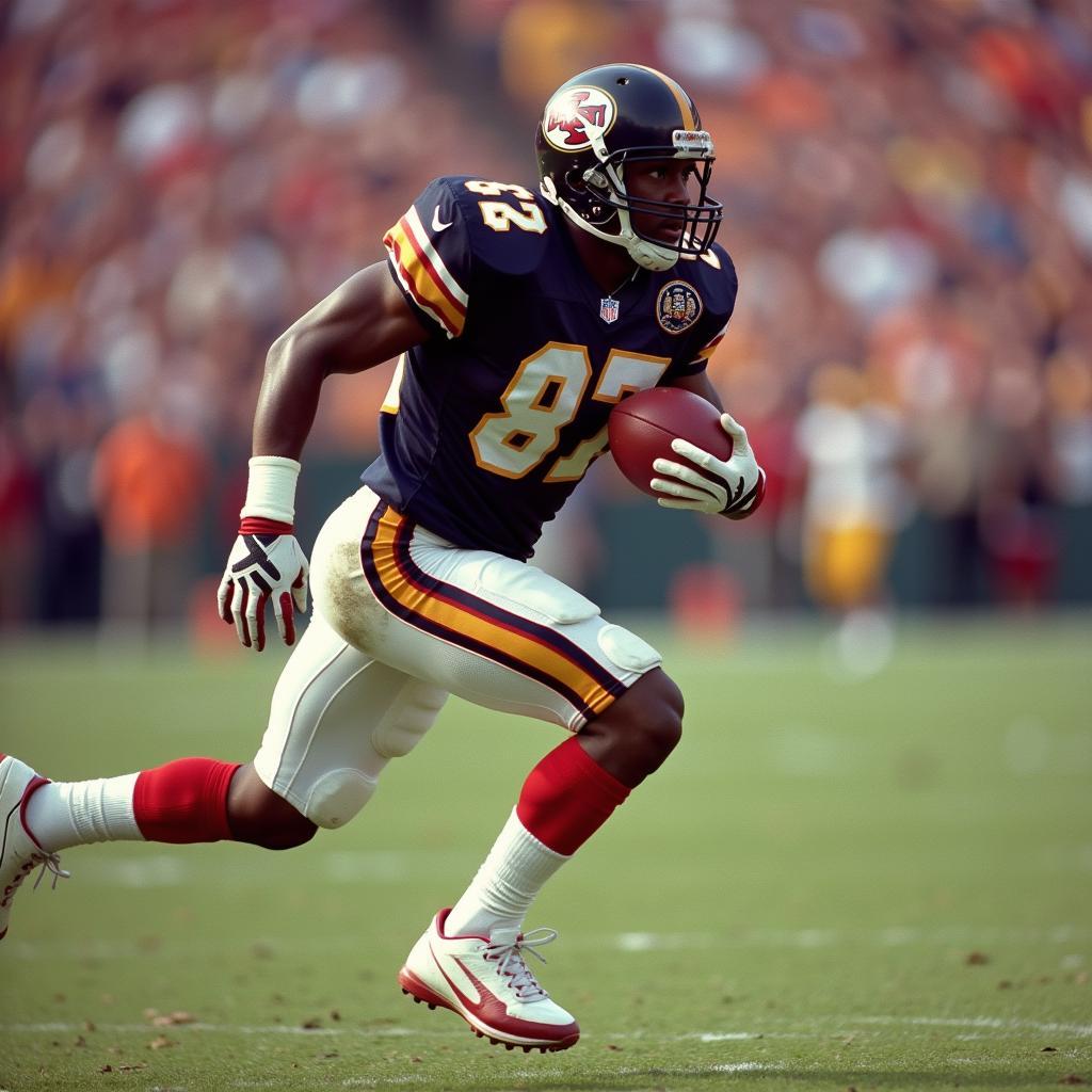 Warrick Dunn in action on the football field