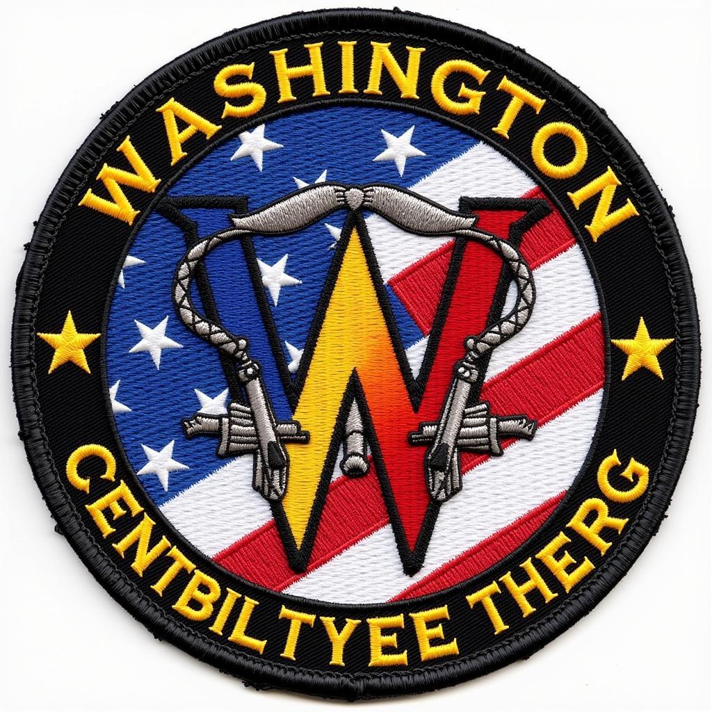 Close-up of the Washington Commanders Patch