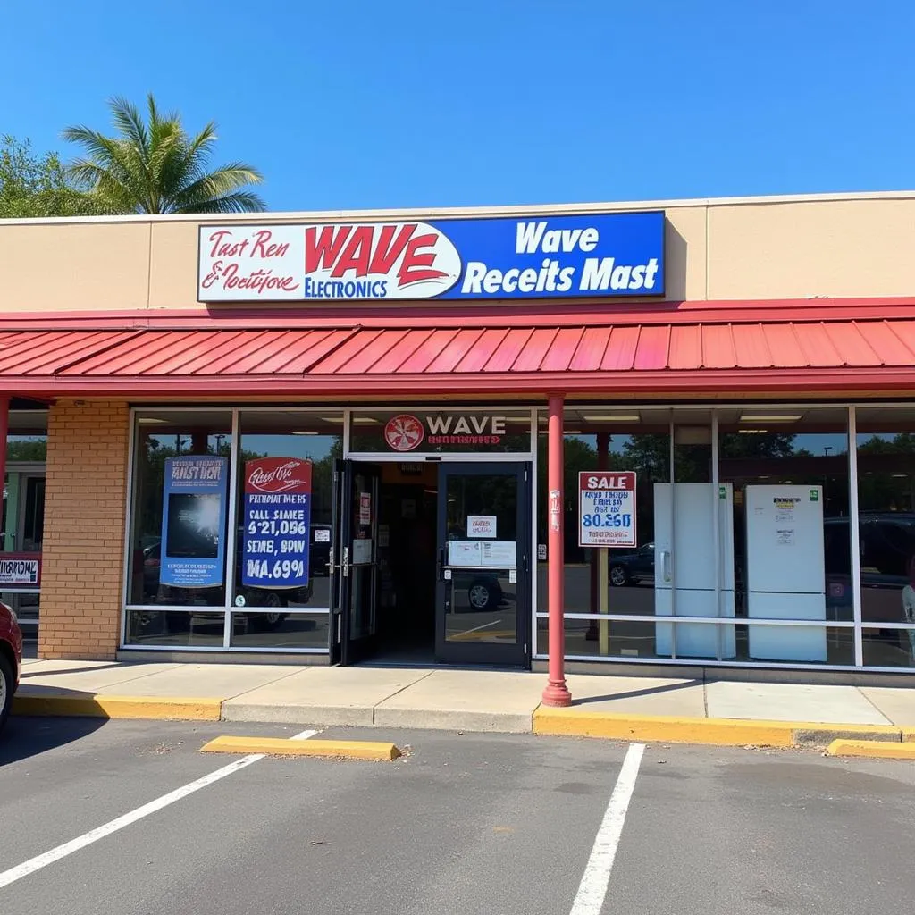 Wave Electronics Storefront in San Antonio