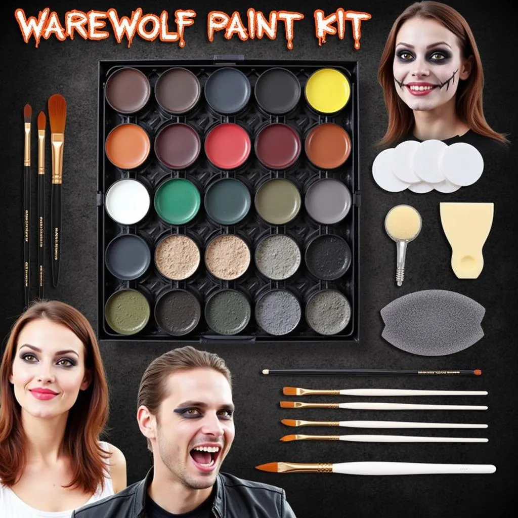 Werewolf paint kit for Halloween costumes