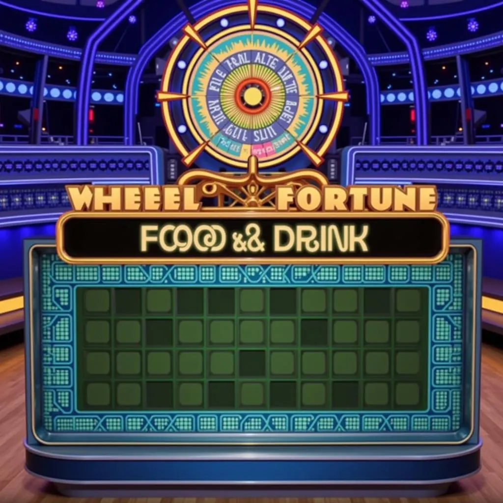 Wheel of Fortune puzzle with the category "Food and Drink"