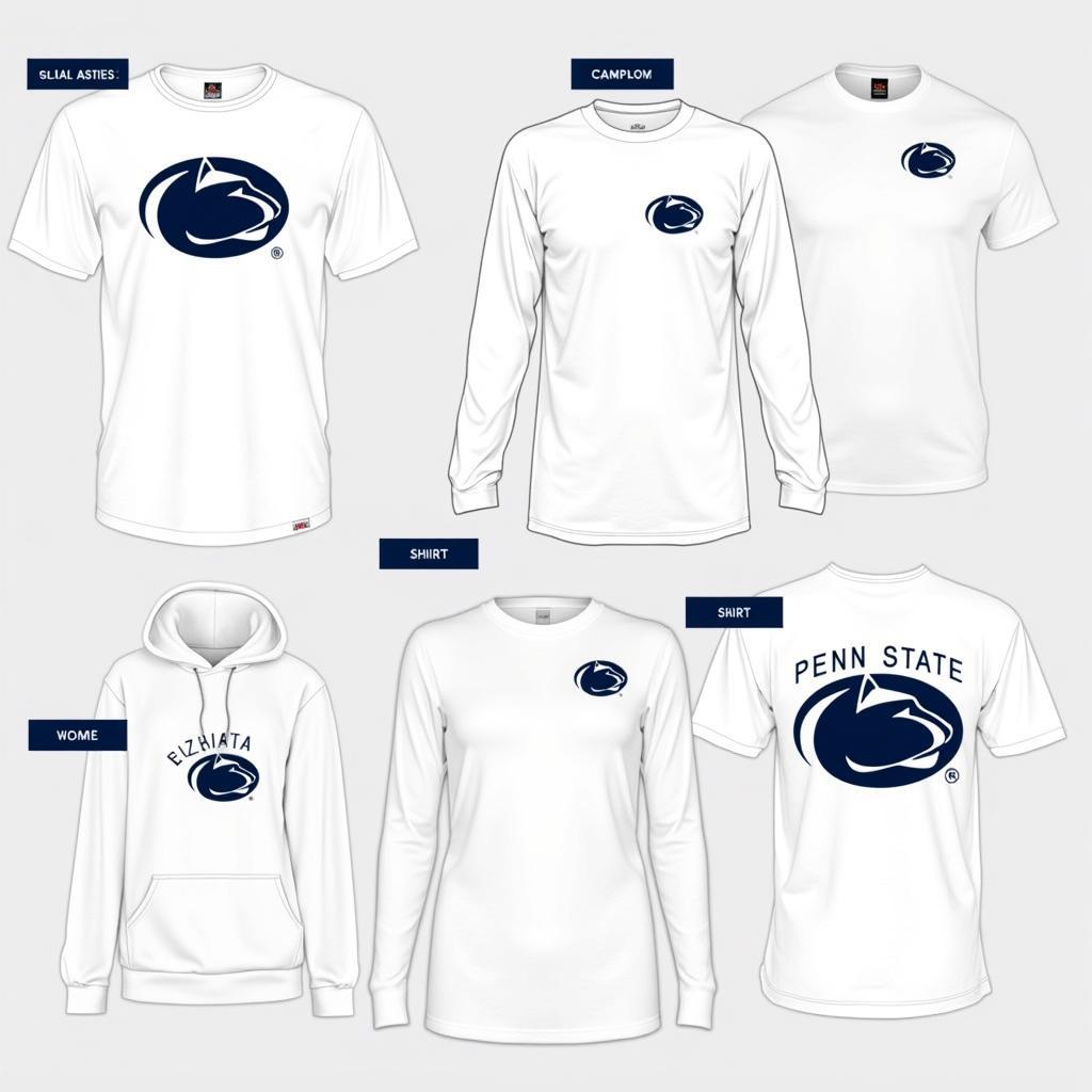 White Out Penn State Shirt Options