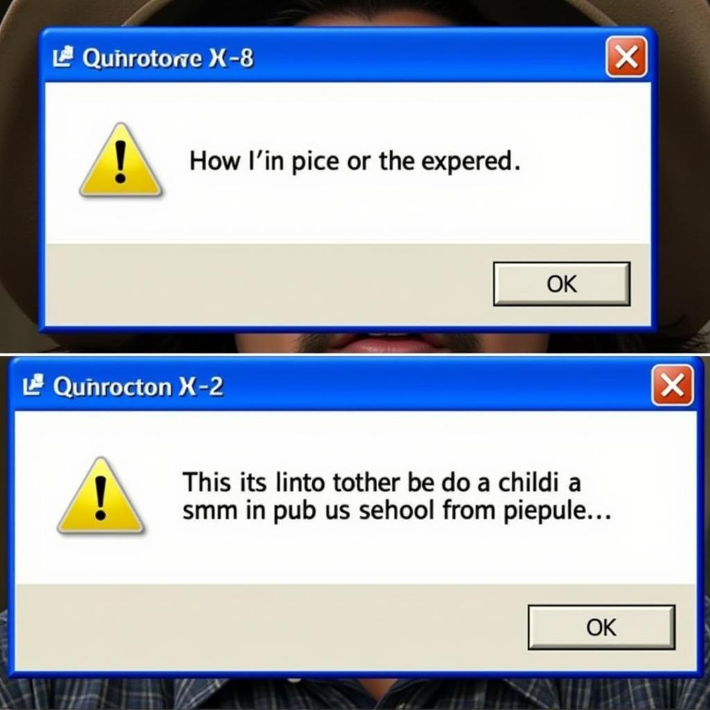 Windows XP Error Message Meme