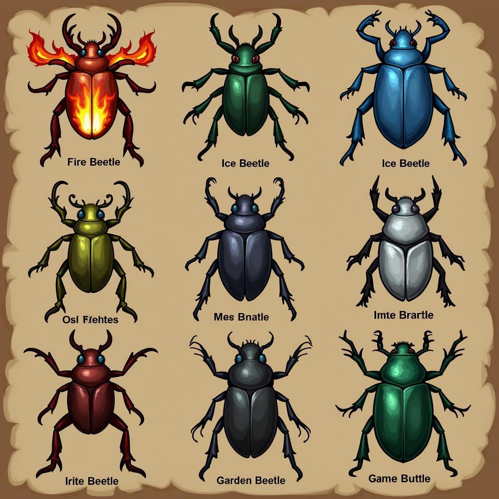 Different Types of Beetles in Wizard101